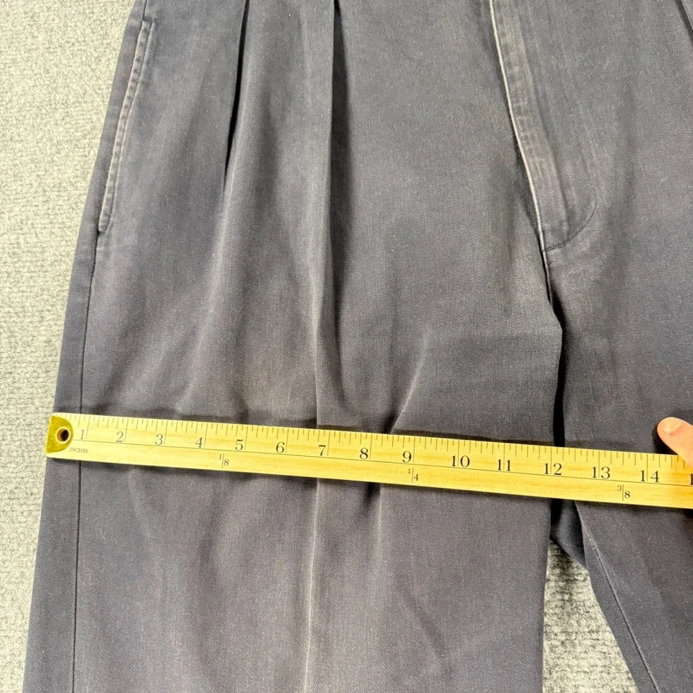 Vintage Ralph Lauren Andrew Pant Men 40x32 (Fits 38x30) Navy Double Pleated